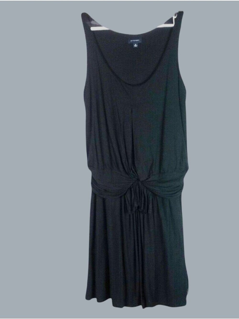 Witchery Tencel Midi Dress Sleeveless Womens 10 Black Vacation Minimalist Summer